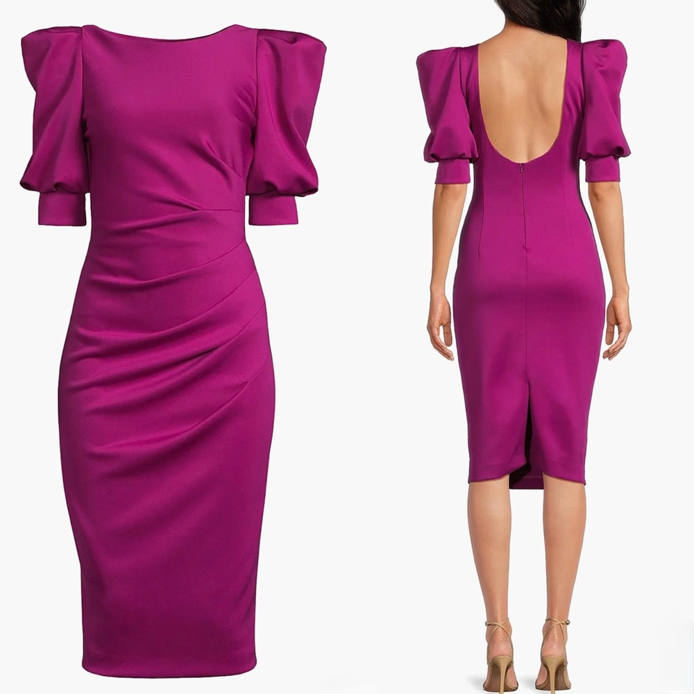 Black Halo Zella Scoopback Cocktail Dress